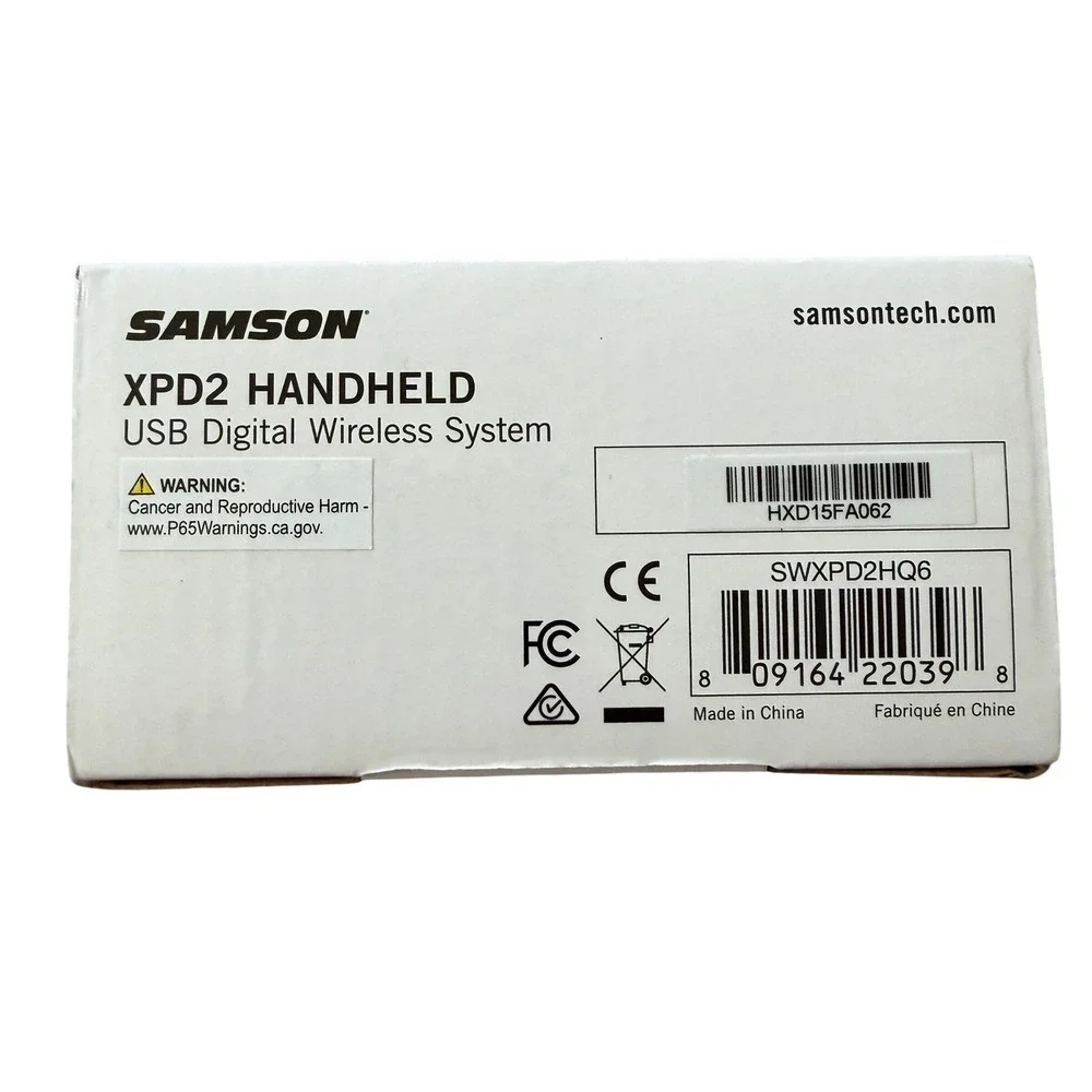 Samson XPD2 Handheld USB Digital Wireless Microphone System HXD1 RXD2 Black
